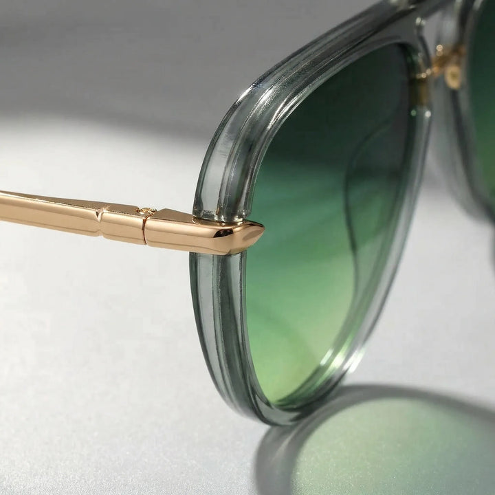 Zonnebril | Aviator model met groene glazen en uv400