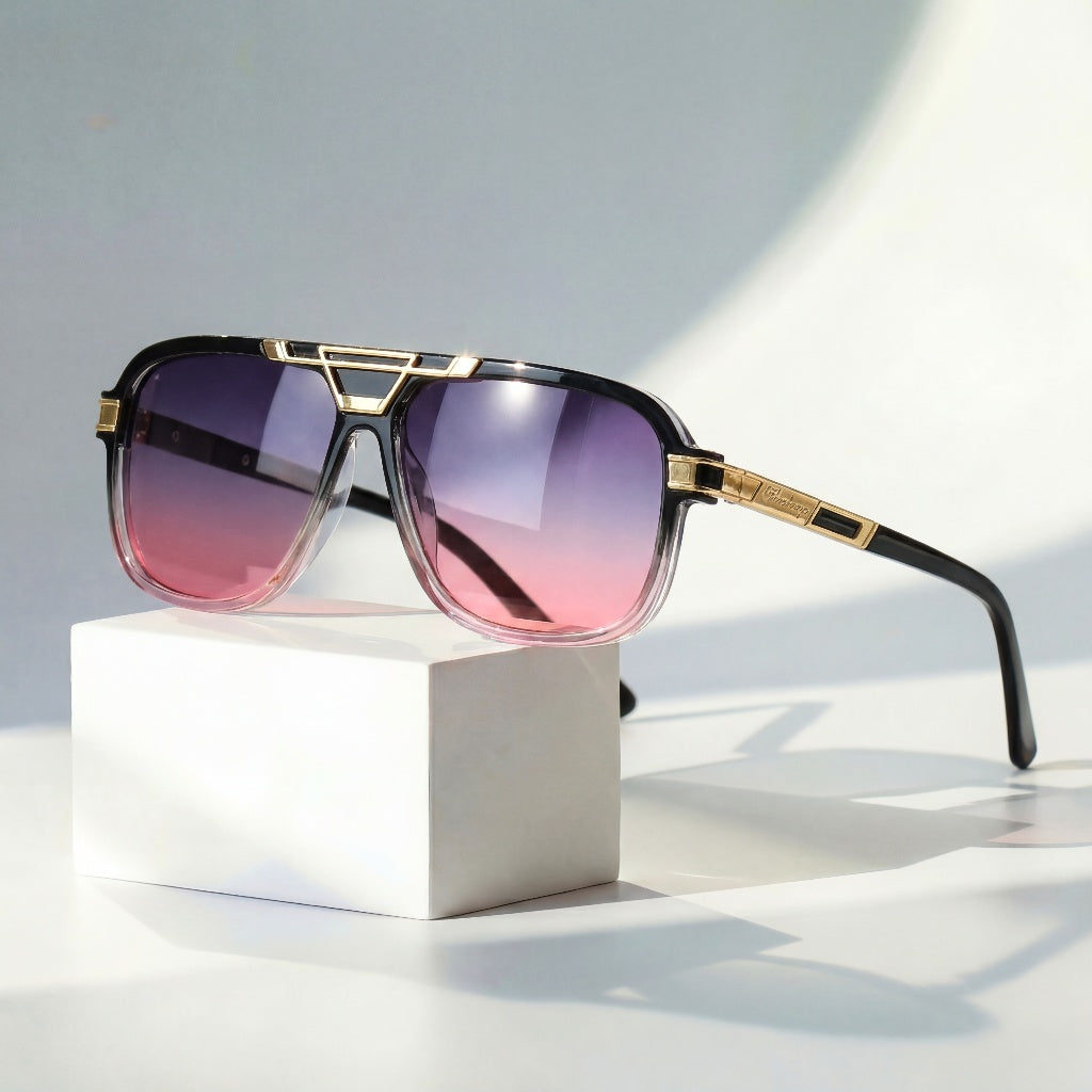 Zonnebril | Aviator zonnebril met gradient glazen Ravique
