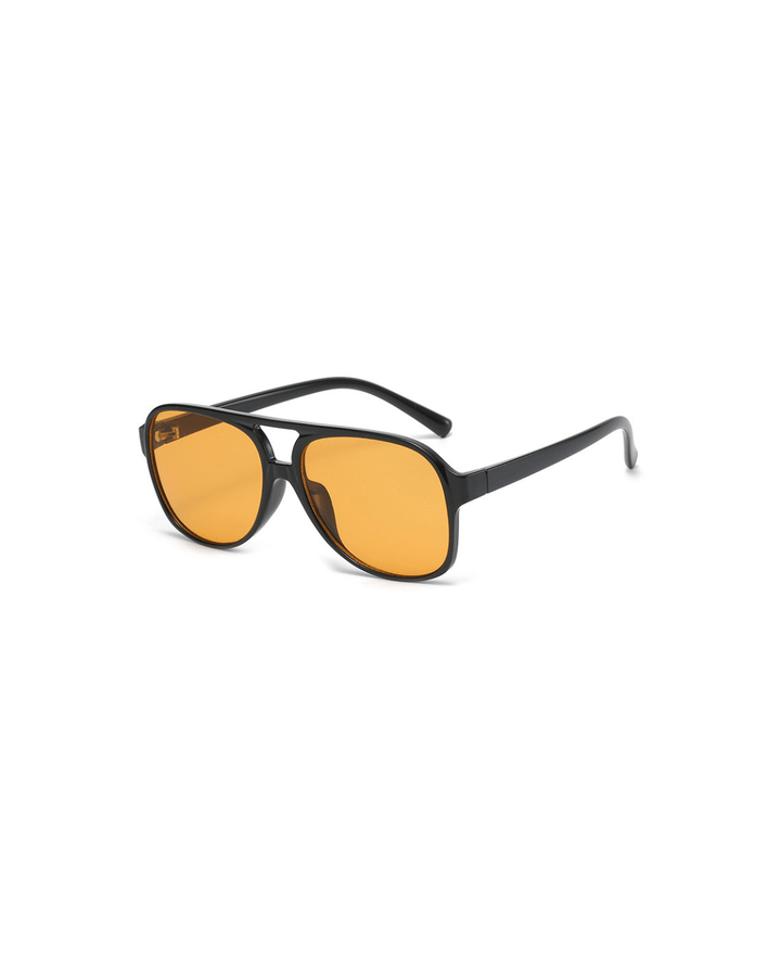 Zonnebril dames | Aviator stijl met oranje glazen