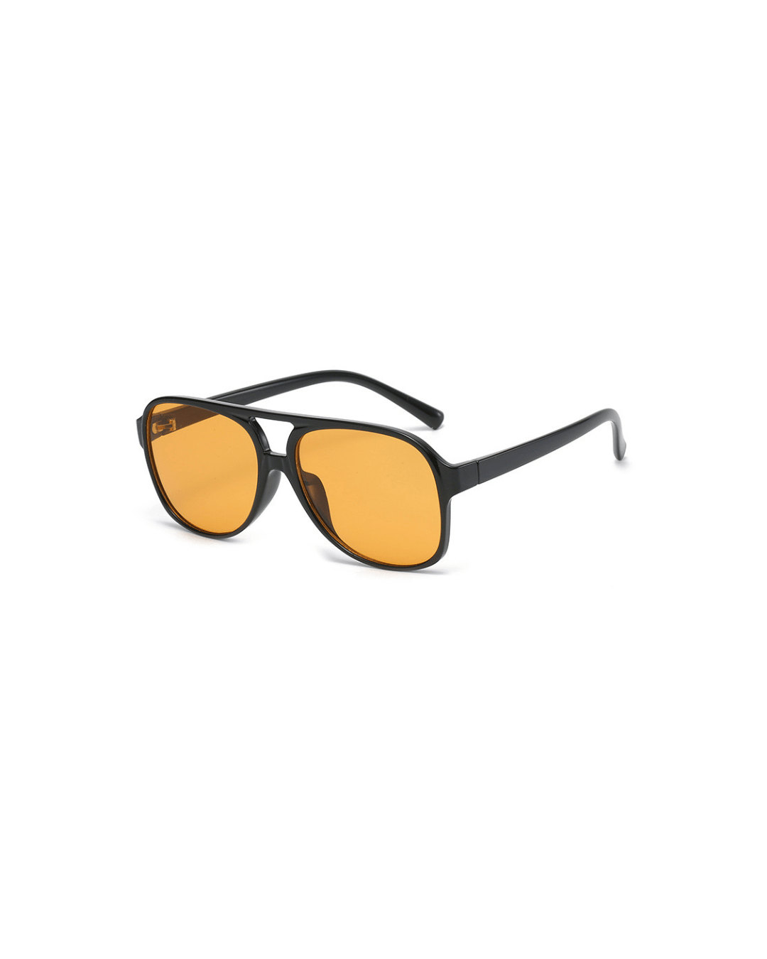 Zonnebril dames | Aviator stijl met oranje glazen