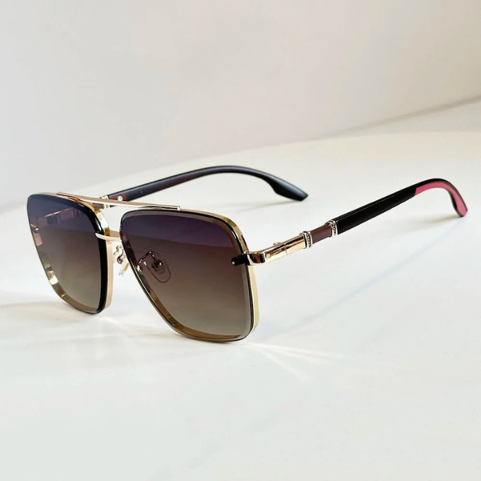Zonnebril heren | Aviator zonnebril met metalen frame