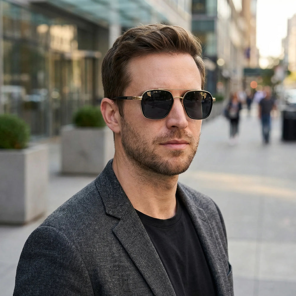 Zonnebril heren | Retro bril met trendy en moderne look