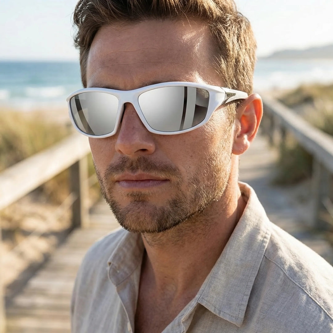 Zonnebril heren | Sport zonnebril met gepolariseerde lens