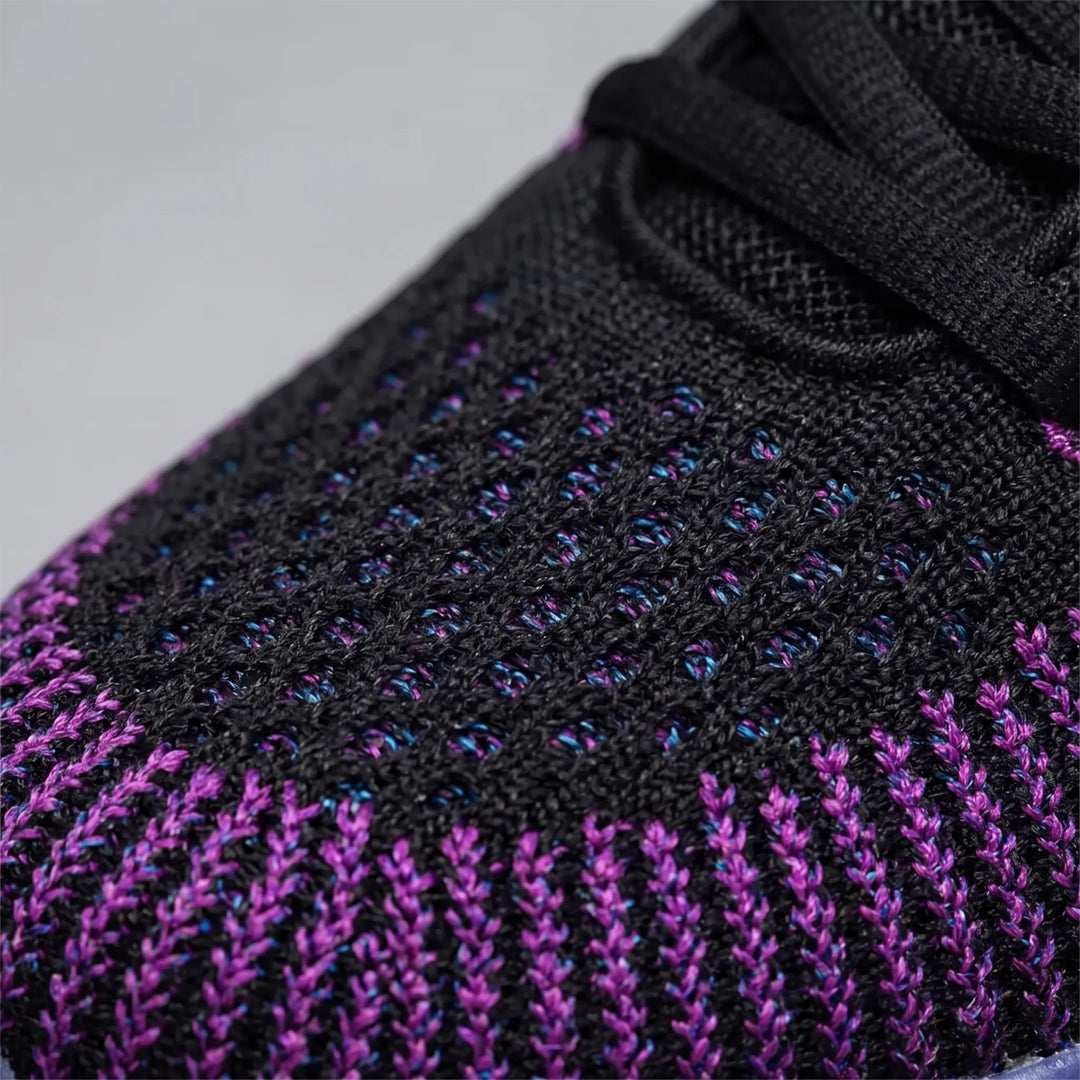 Zwarte sneakers dames | Sportief model met kleurrijke details