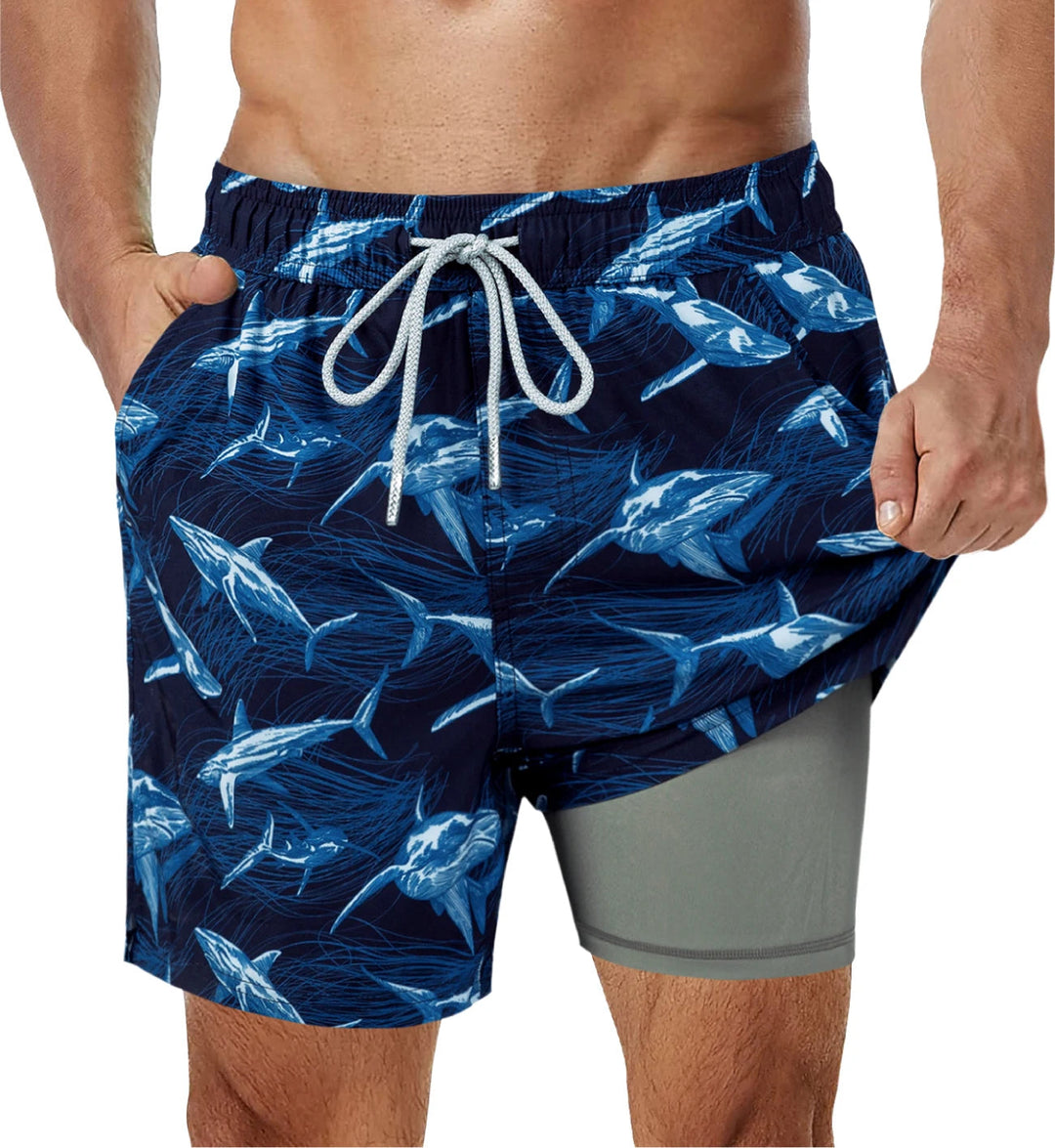 Zwemshort heren | Trendy strandshort met elastische taille