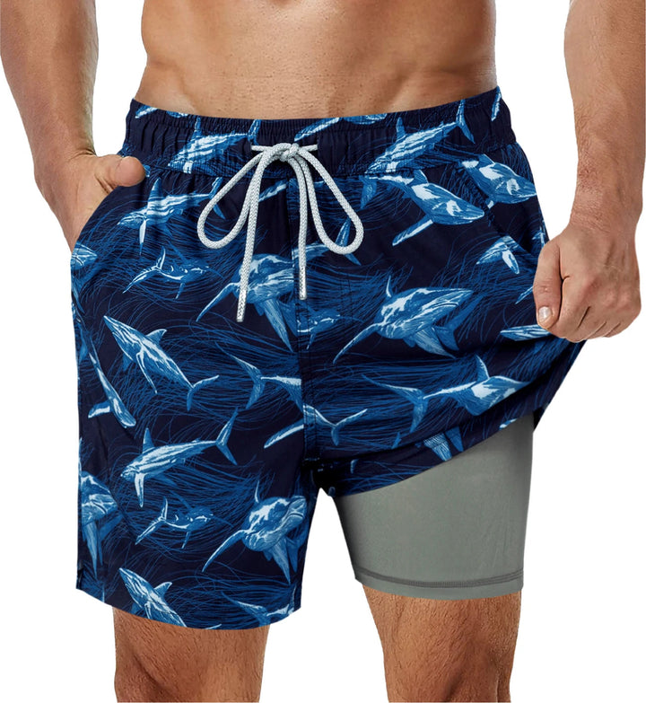 Zwemshort heren | Trendy strandshort met elastische taille