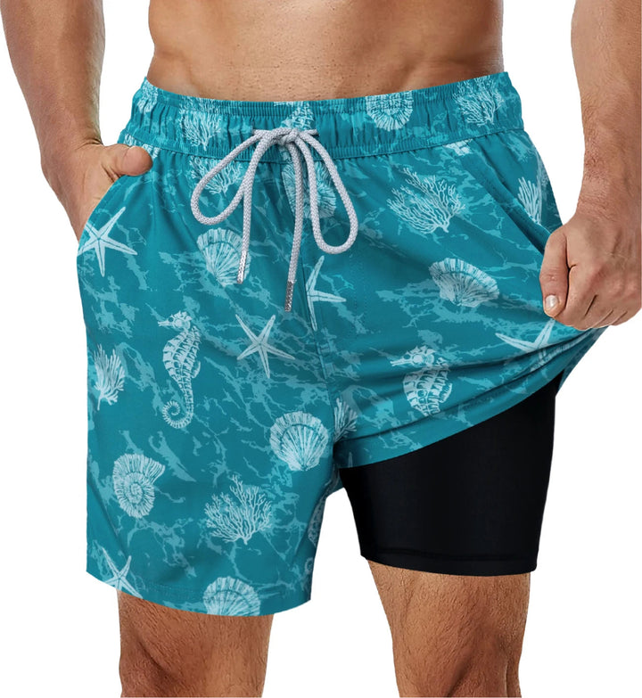 Zwemshort heren | Trendy strandshort met elastische taille