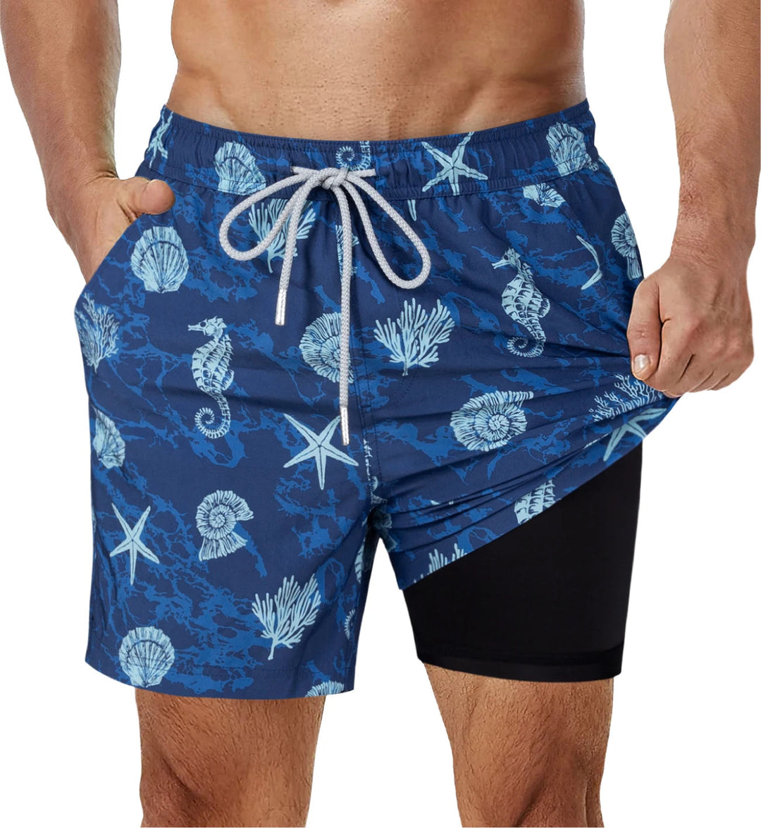 Zwemshort heren | Trendy strandshort met elastische taille