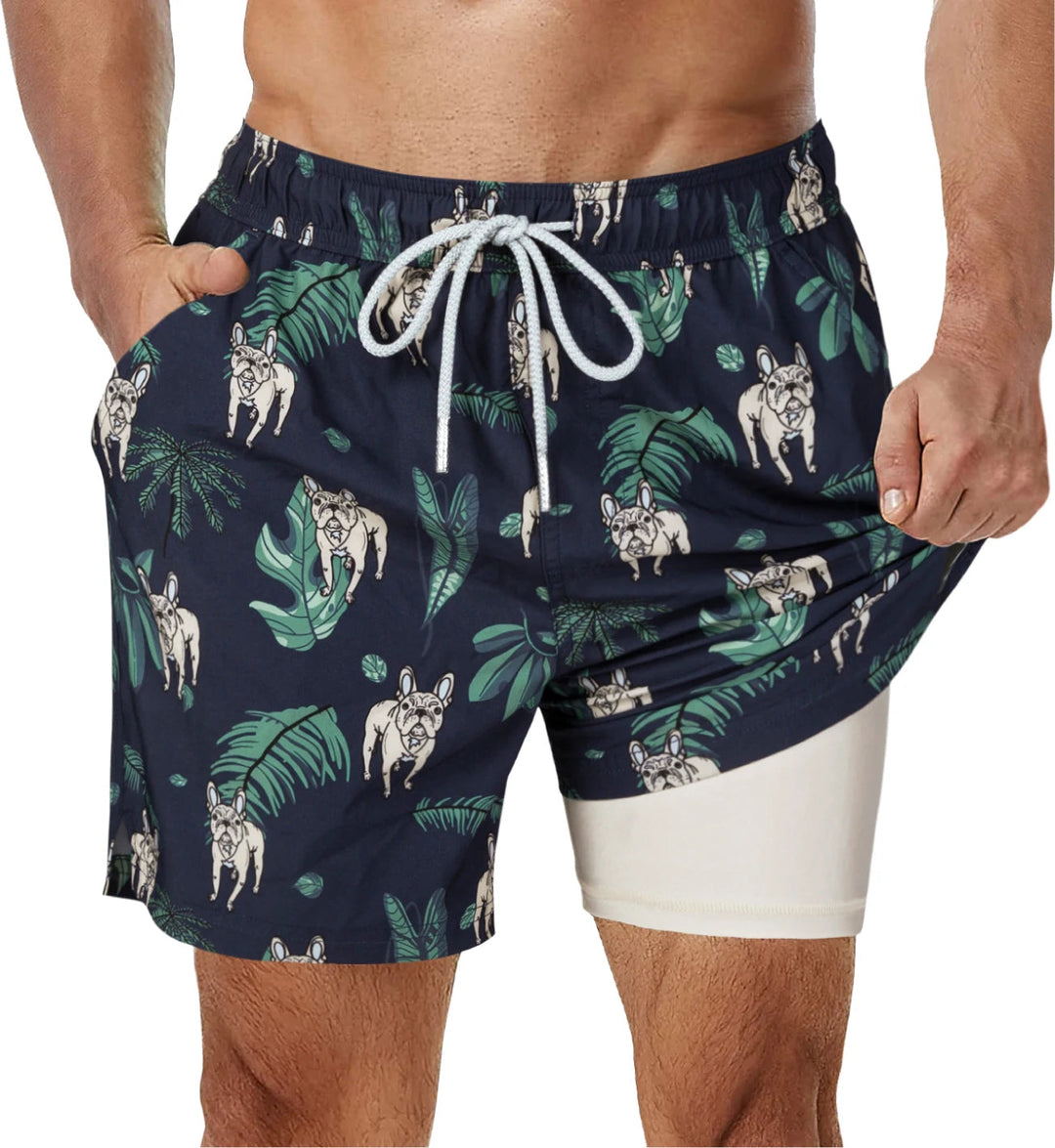 Zwemshort heren | Trendy strandshort met elastische taille
