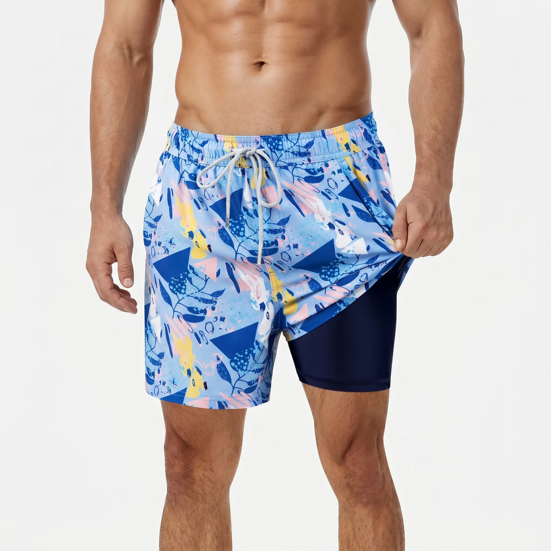 Zwemshort heren | Trendy strandshort met elastische taille