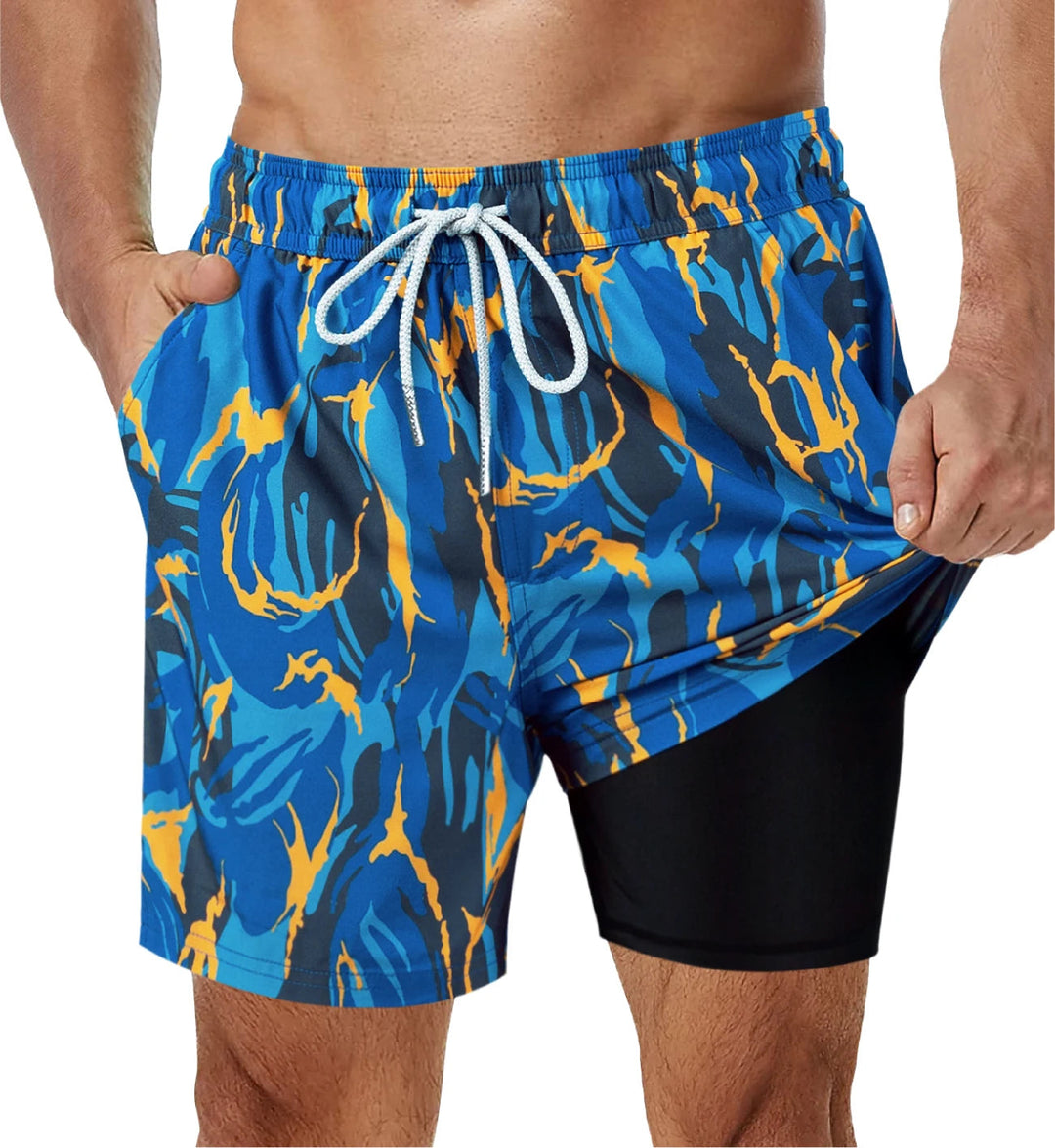 Zwemshort heren | Trendy strandshort met elastische taille