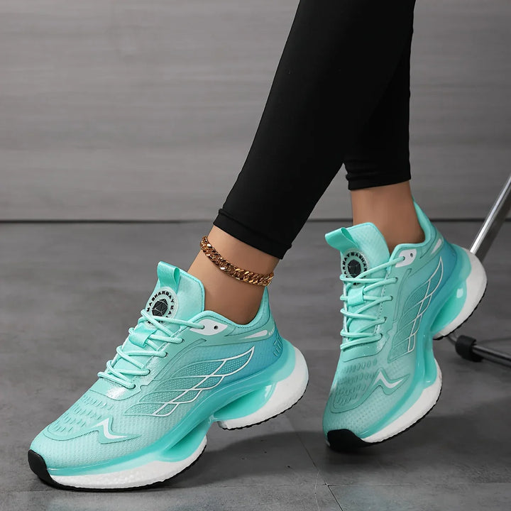 Dames hardloopschoenen | Lichtgewicht sneakers met schokdemping