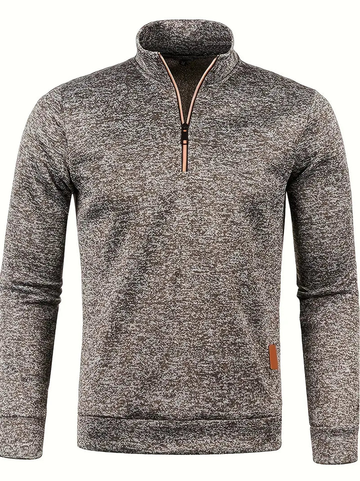 Walter | Half-zip trui met strak minimalistisch design