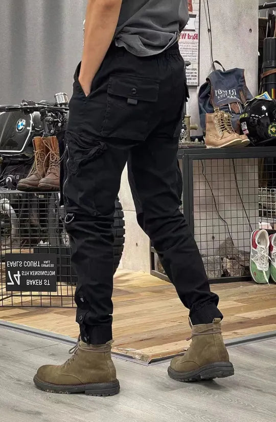 Heren tactical cargo broek met ritszakken