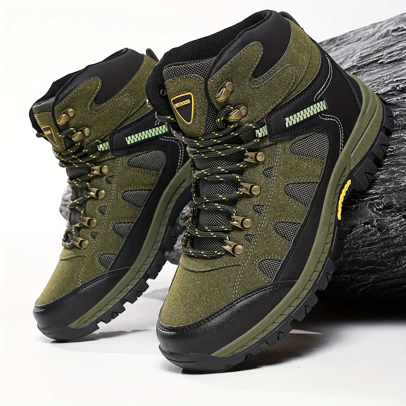 Heren boots | Camouflage hiking laarzen met anti-slip zool