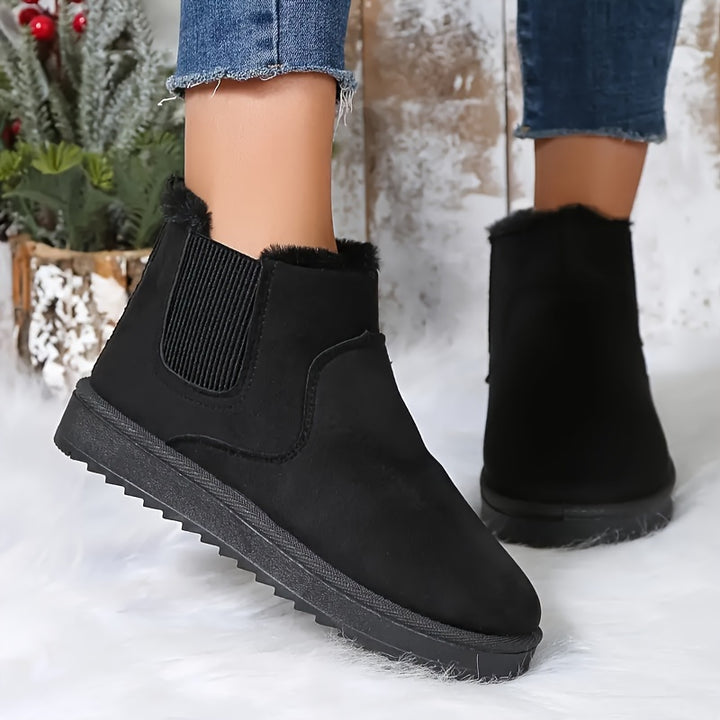 Dames snowboots | Warme korte winterlaarzen met voering