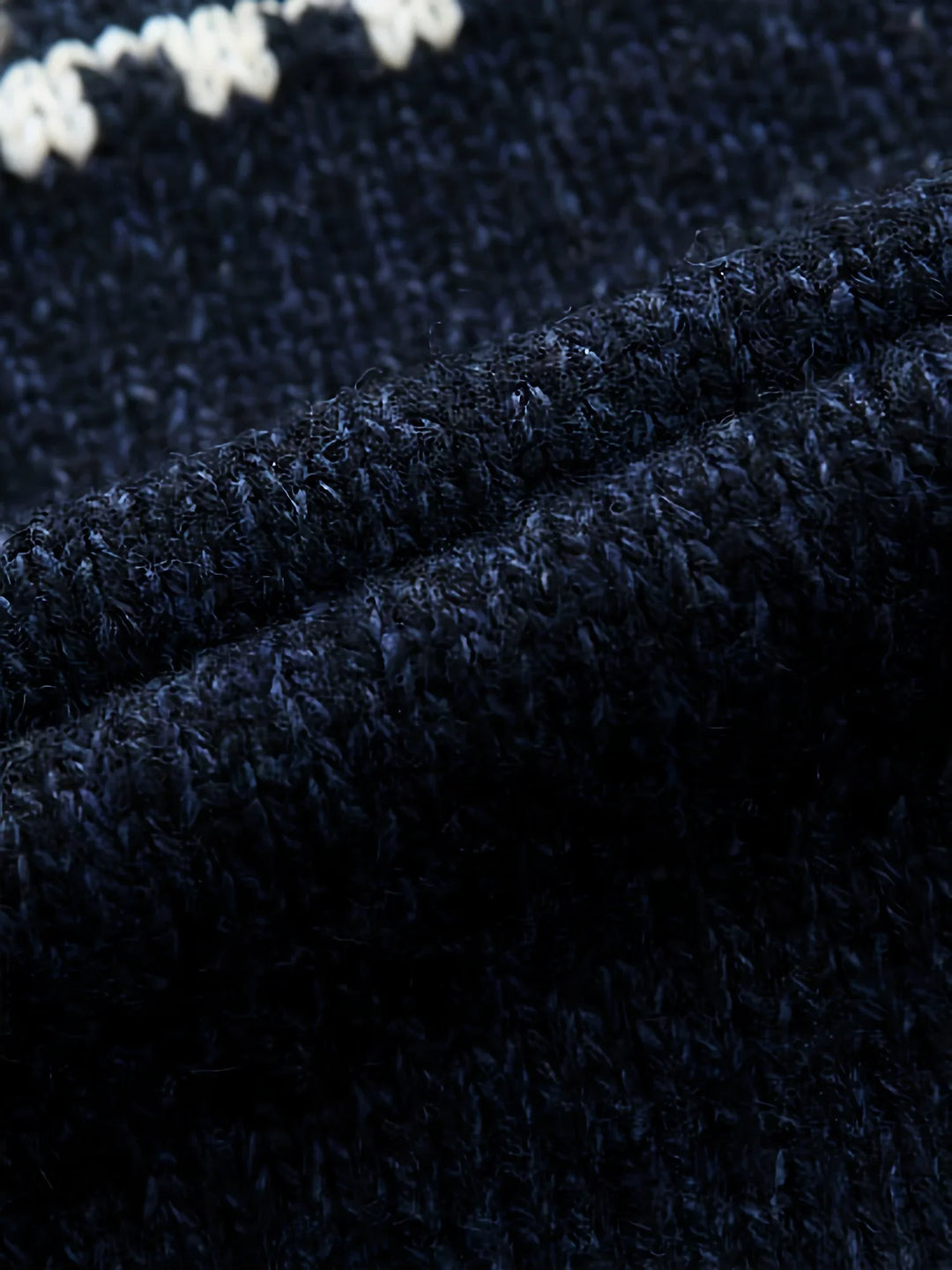 Heren vest | Gebreide cardigan met sneeuwvlok patroon en rits