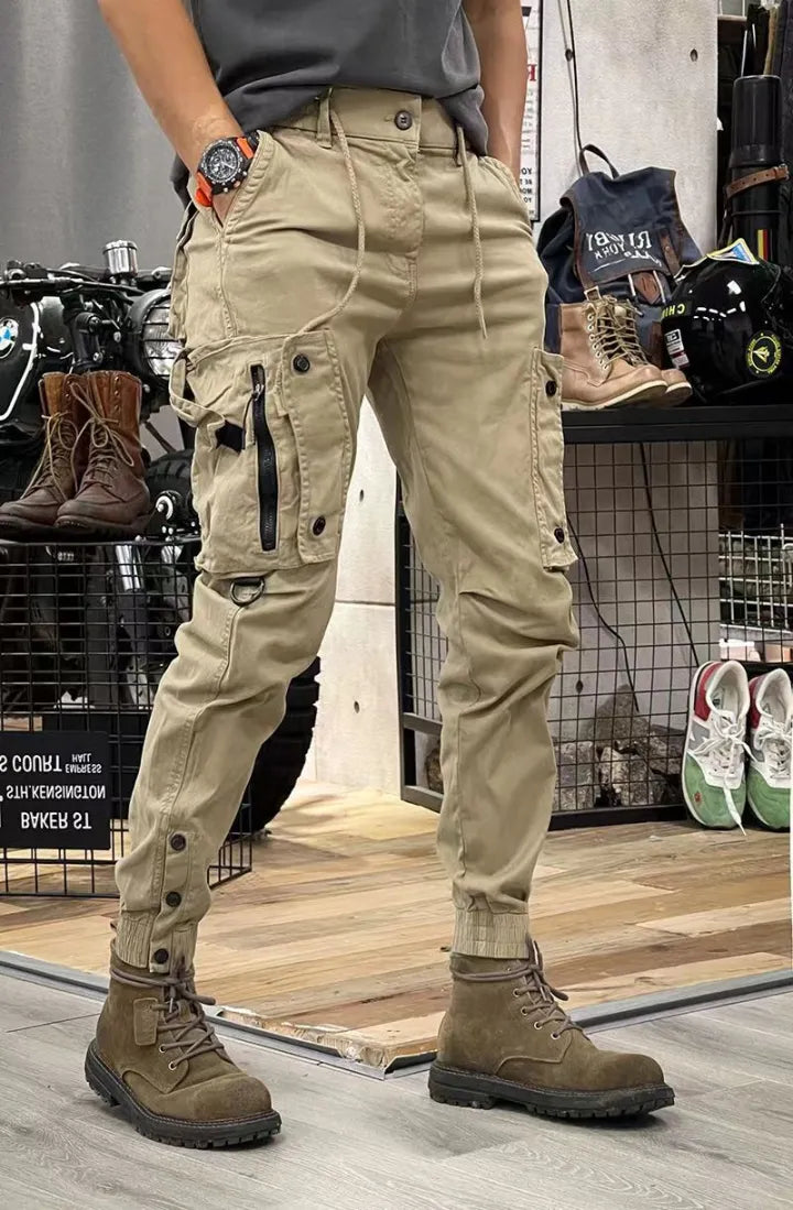 Heren tactical cargo broek met ritszakken