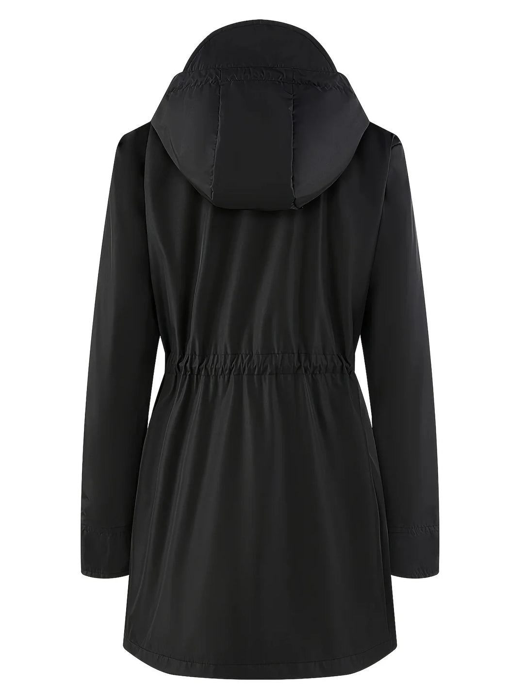 Dames trenchcoat | Jas met capuchon en verstelbare taille