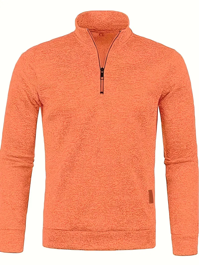 Walter | Half-zip trui met strak minimalistisch design