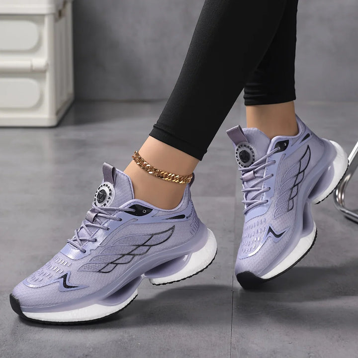 Dames hardloopschoenen | Lichtgewicht sneakers met schokdemping