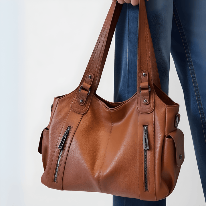 Amara tote | Dames schoudertas met veel opbergruimte en zijvakken