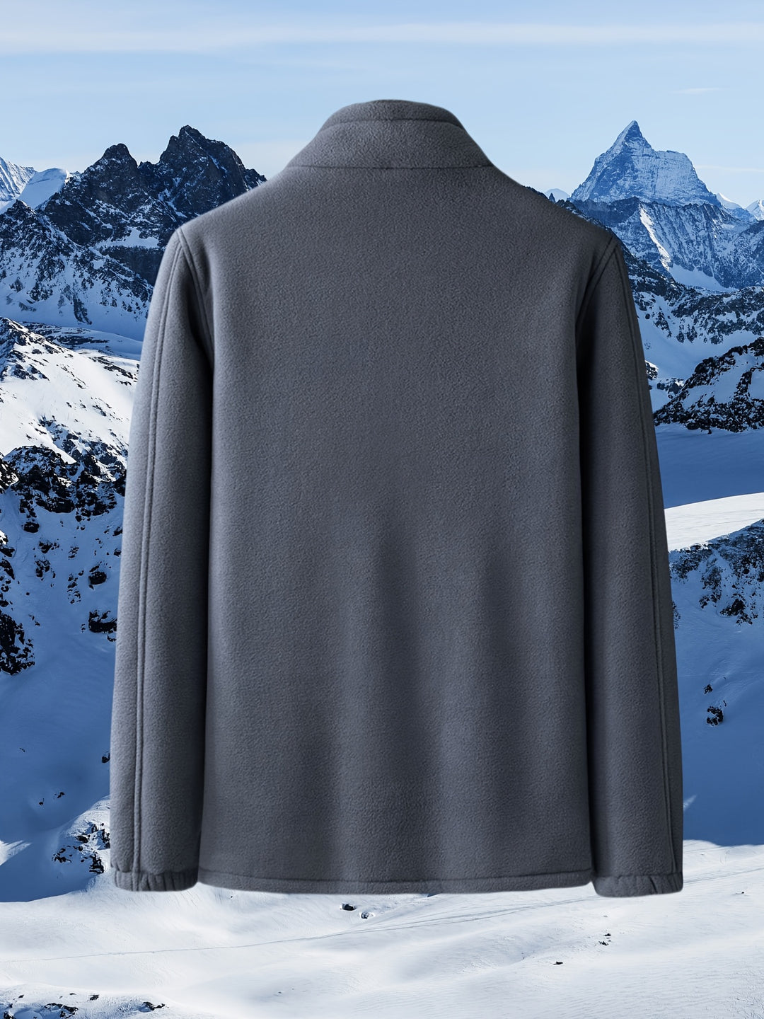 Dames winterjas | Fleece jas met hoge kraag en rits