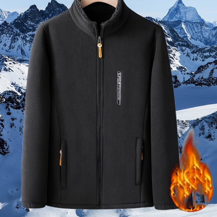Dames winterjas | Fleece jas met hoge kraag en rits