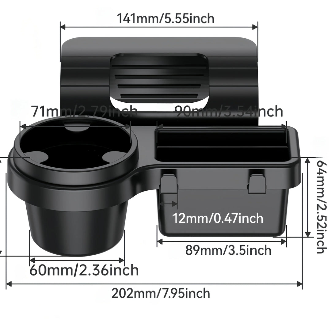 Auto deur organizer | 4-in-1 bekerhouder en telefoonhouder