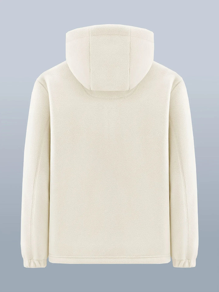 Winter fleece jas heren | Warme jas met capuchon en meerdere zakken