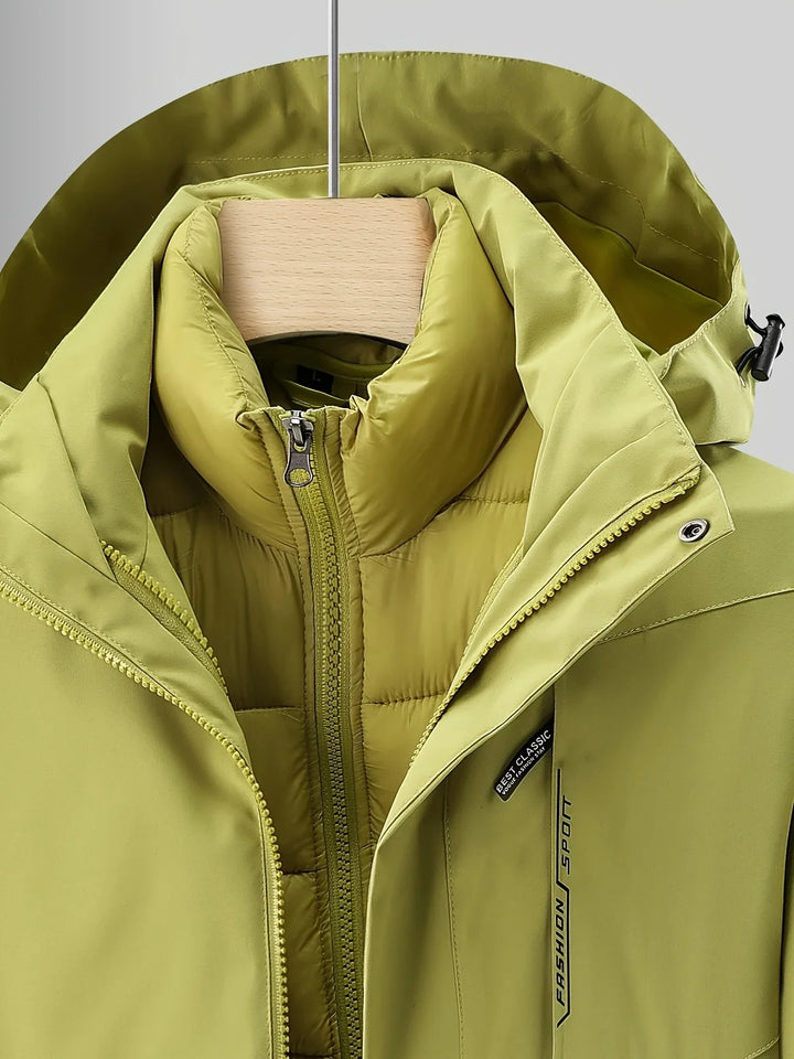 Dames winterjas | Outdoor jas met capuchon en uitneembare voering