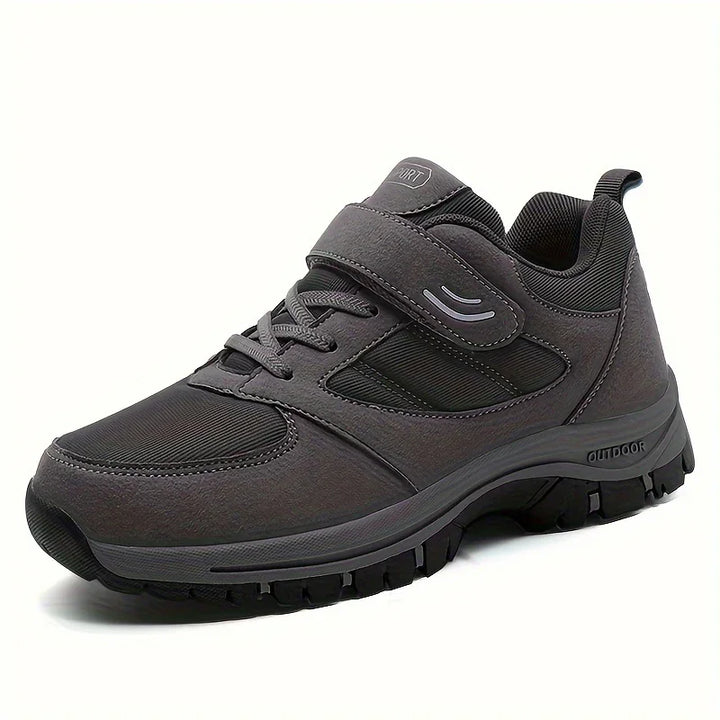 Heren sneakers zwart | Comfortabele sportschoenen met klittenband