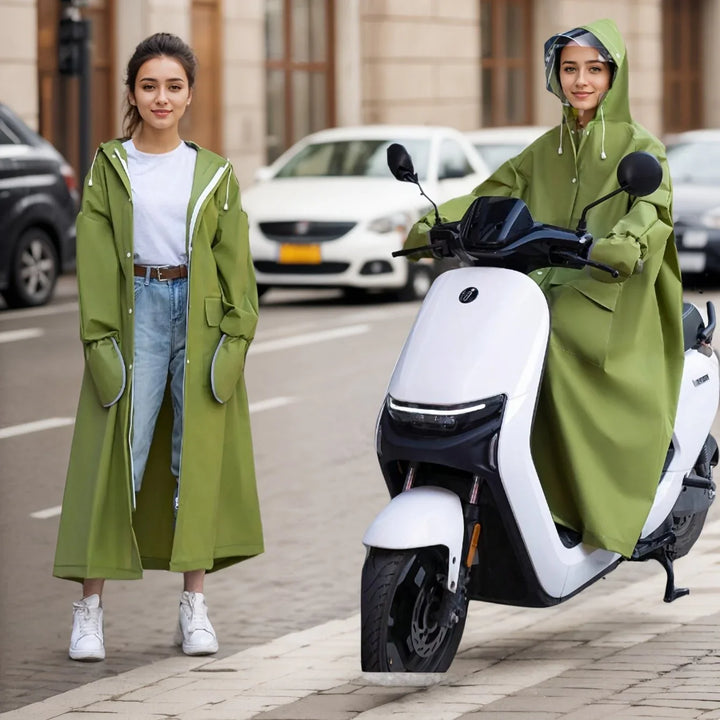 Regenjas heren en dames | Lange waterdichte jas voor buiten