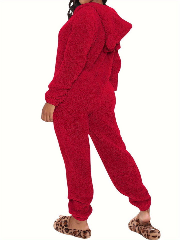 Dames Onesie | Warme Fleece Pyjama Jumpsuit