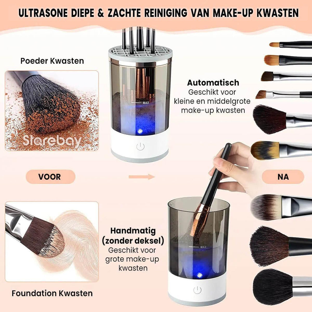 BeautyFresh™ | Automatische make-up kwastenreiniger - Storebay.nl