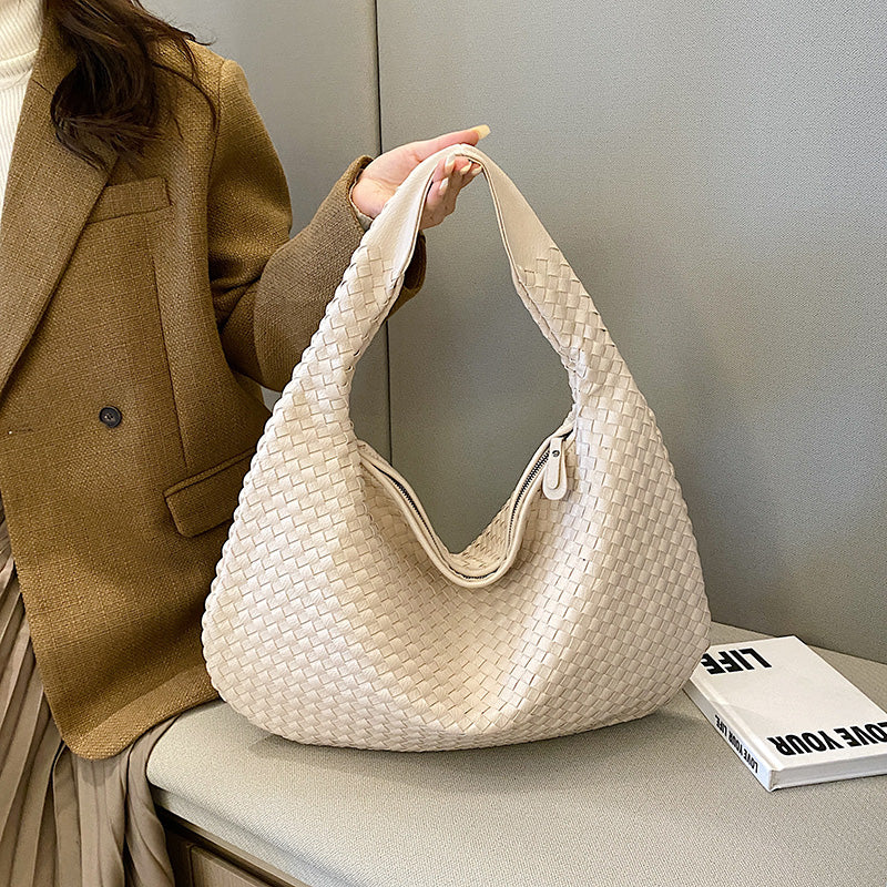Hobo bag | Dames gevlochten schoudertas