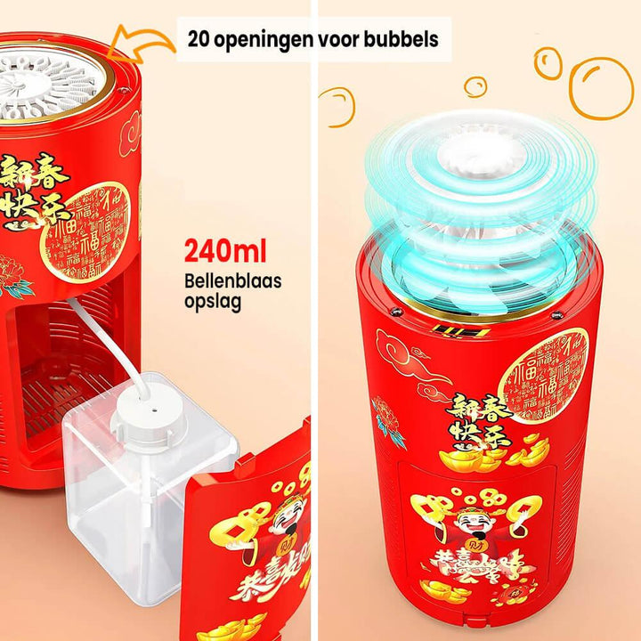 BubbleBlast™ | Vuurwerk bellenblaasmachine