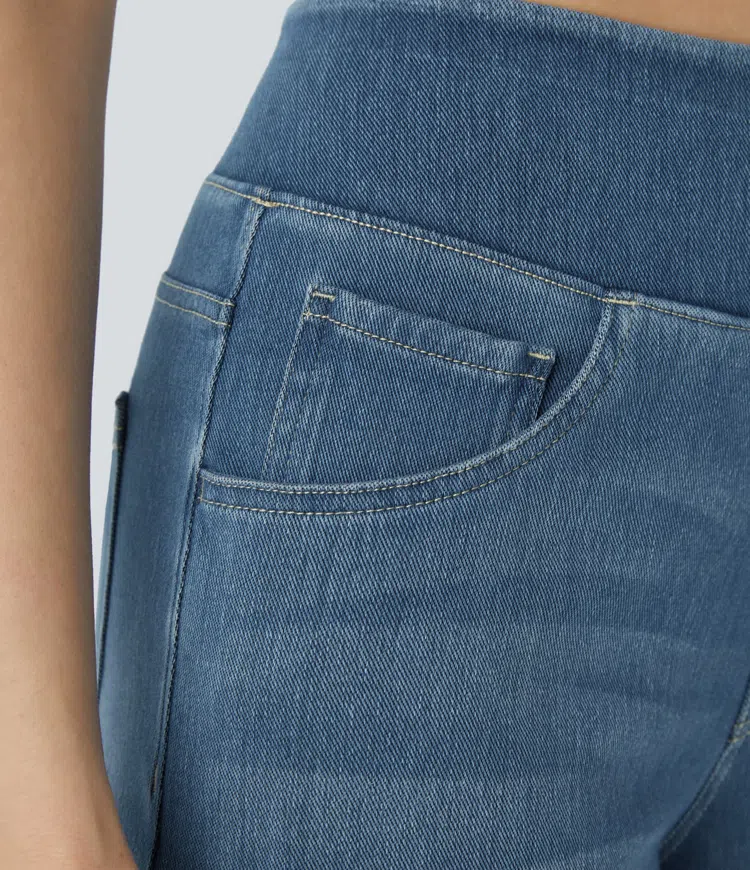 Wide Fit Jeans | Dames jeans met wijde pijpen