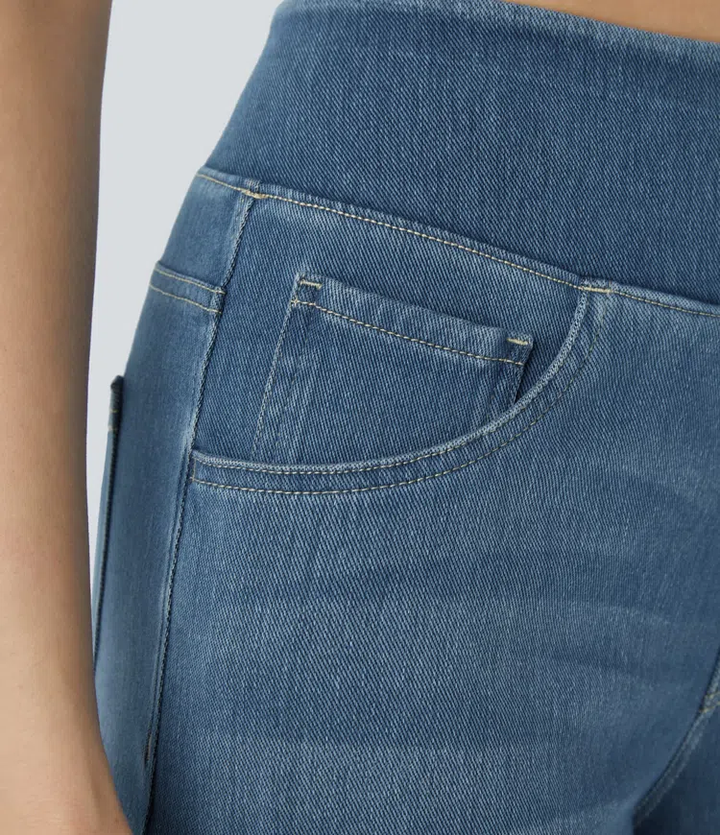 Wide Fit Jeans | Dames jeans met wijde pijpen
