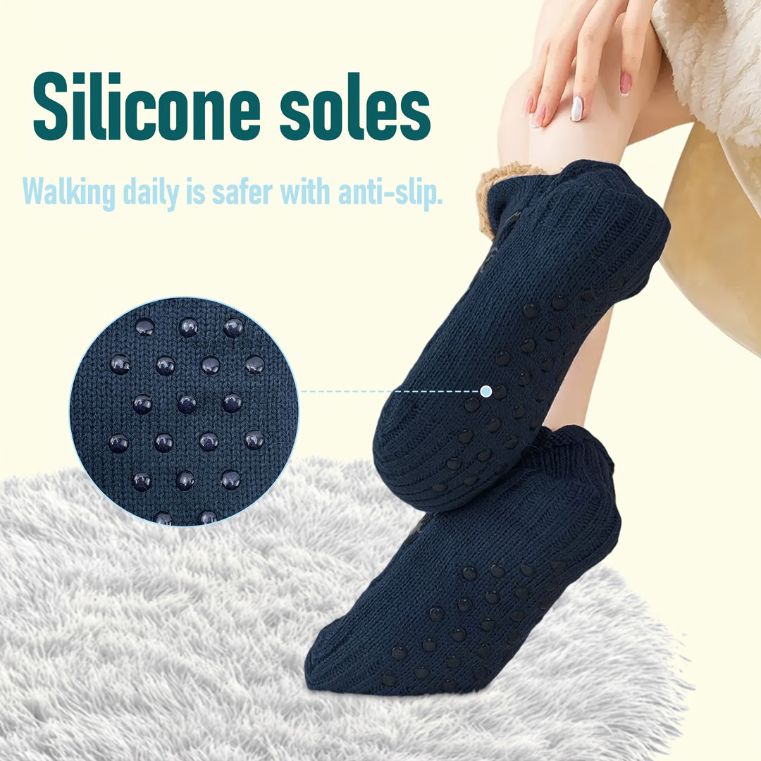 Dikke antislip pantoffelsokken | Warme sokken voor dames en heren in winter