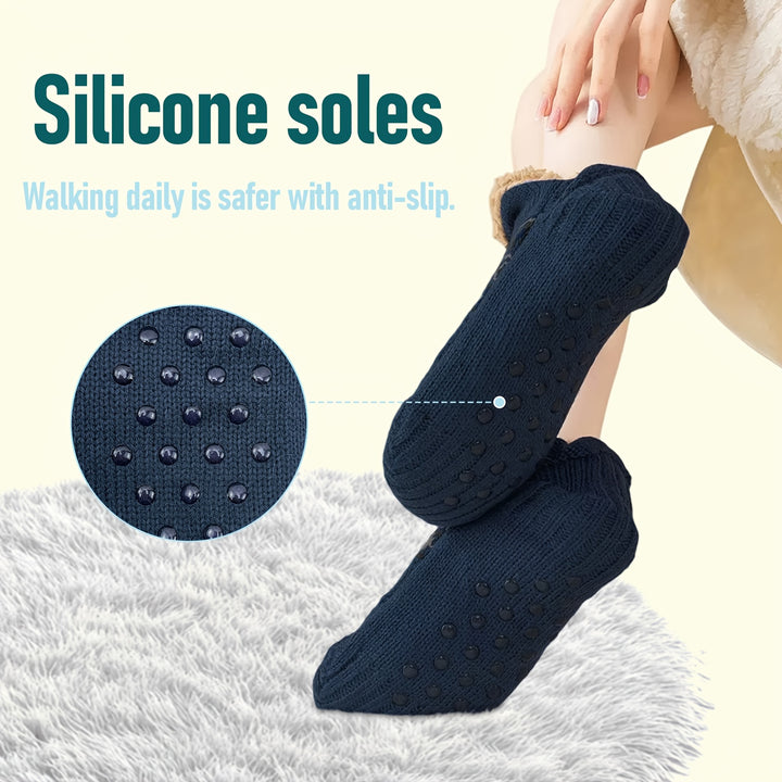 Dikke antislip pantoffelsokken | Warme sokken voor dames en heren in winter