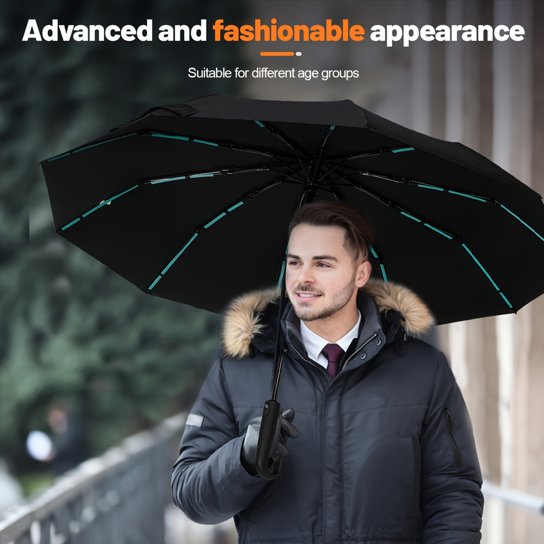 Paraplu | Automatische opvouwbare stormparaplu windproof