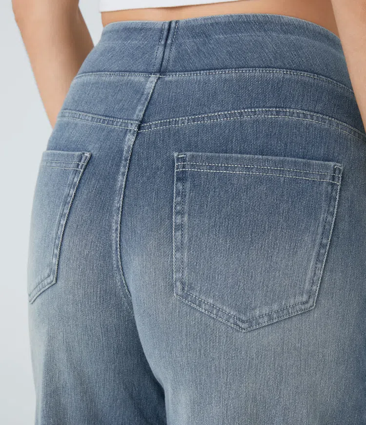 Wide Fit Jeans | Dames jeans met wijde pijpen