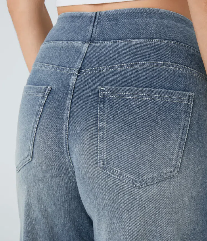 Wide Fit Jeans | Dames jeans met wijde pijpen