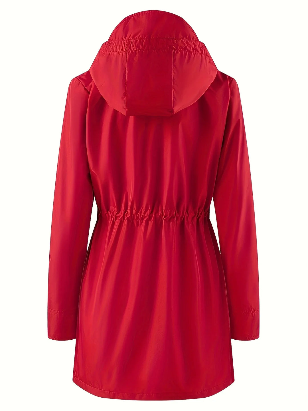 Dames trenchcoat | Jas met capuchon en verstelbare taille