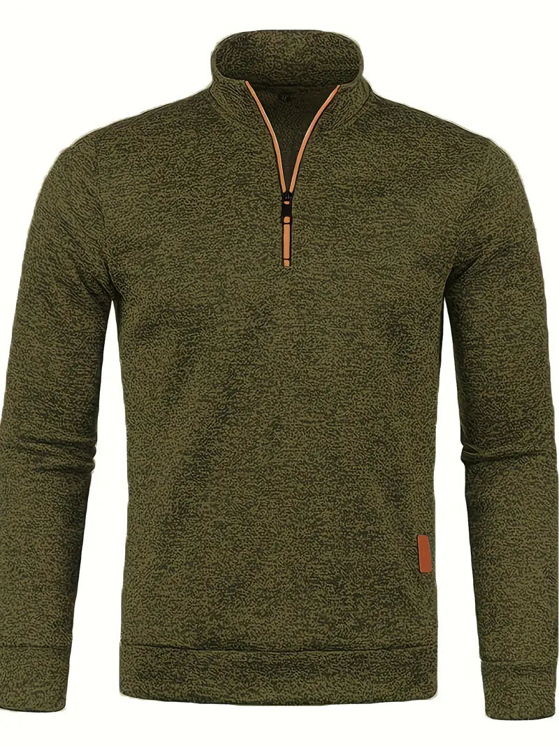 Walter | Half-zip trui met strak minimalistisch design