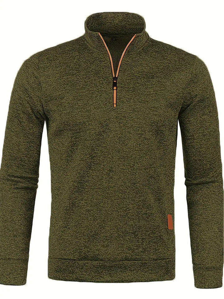 Walter | Half-zip trui met strak minimalistisch design