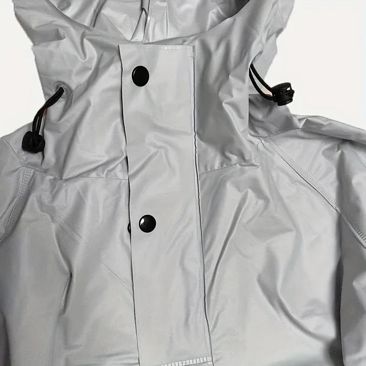 Regenjas dames en heren | Lange waterdichte poncho met capuchon