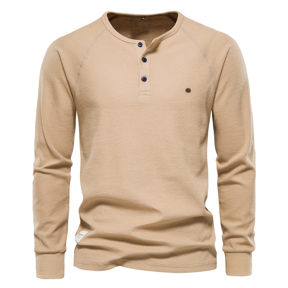 Hyro | Heren waffle knit met lange mouwen