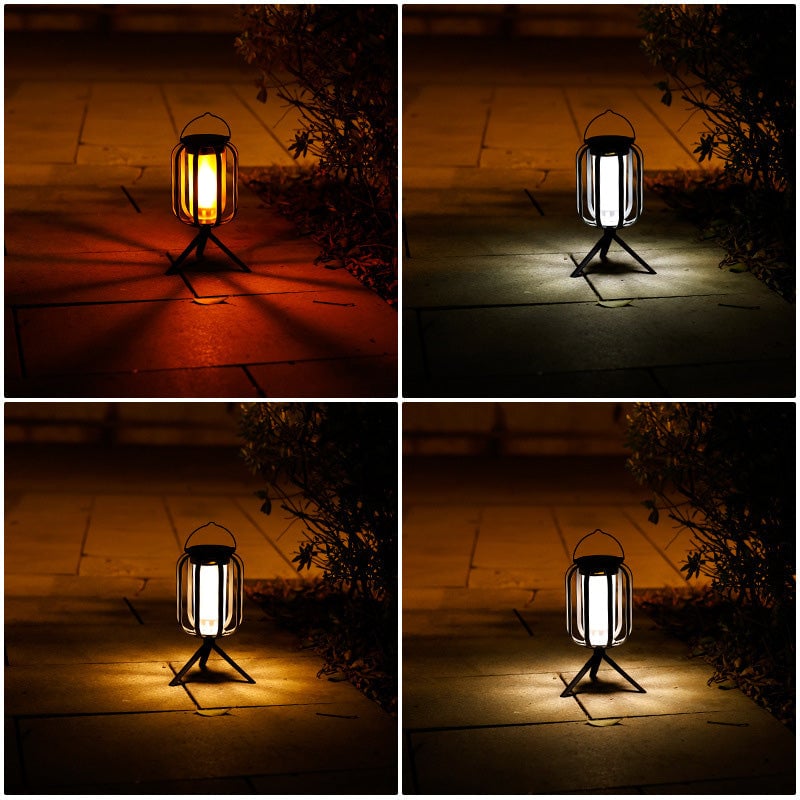 Decoratieve lamp | LED lantaarn met vlam effect en warm licht